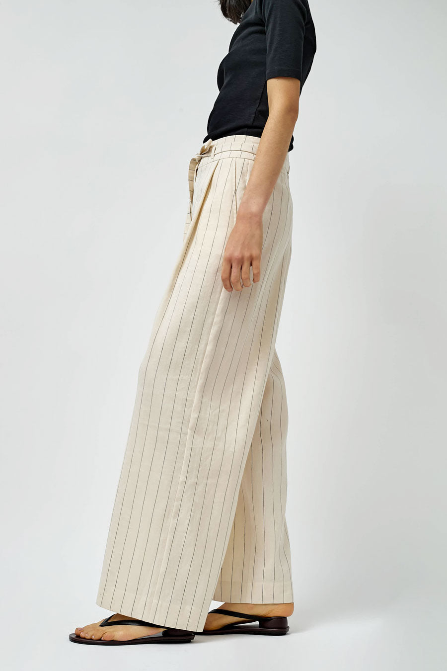 Rue Blanche Sunno Pant in Cream Stripe