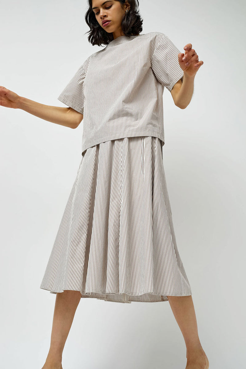 Rue Blanche West Top in Rust Stripe