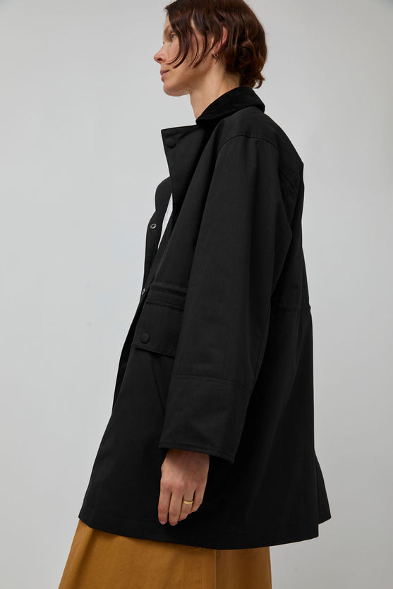 Rue De Tokyo Cimana Trench in Black