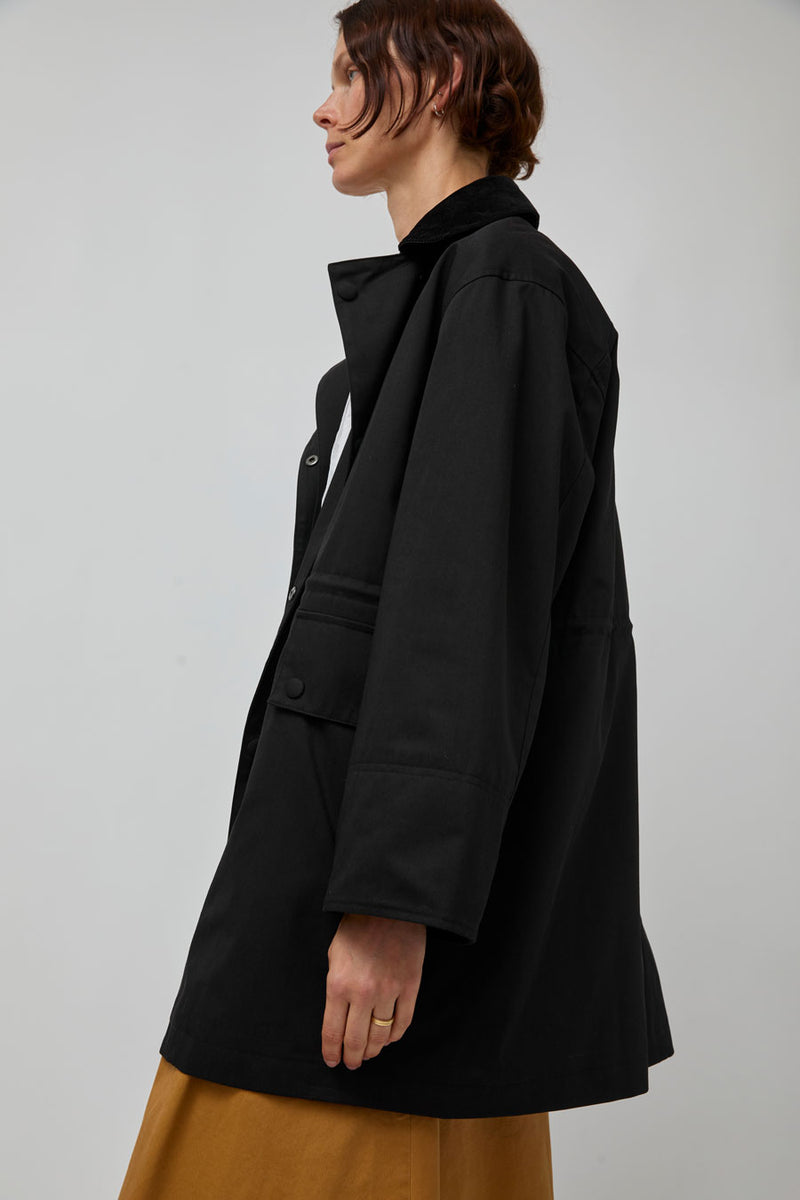 Rue De Tokyo Cimana Trench in Black