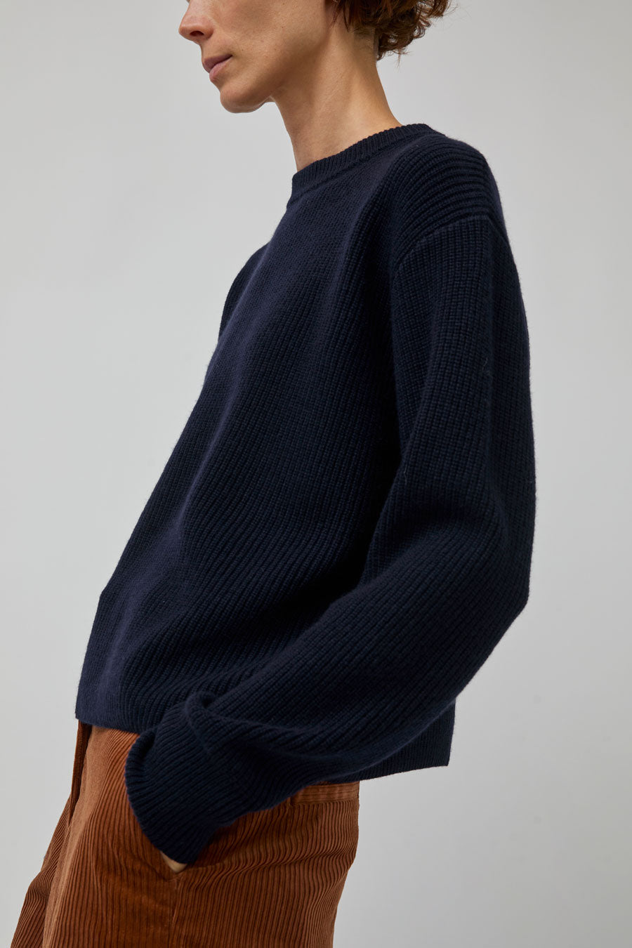 Rue De Tokyo Karli Crewneck Sweater in Navy