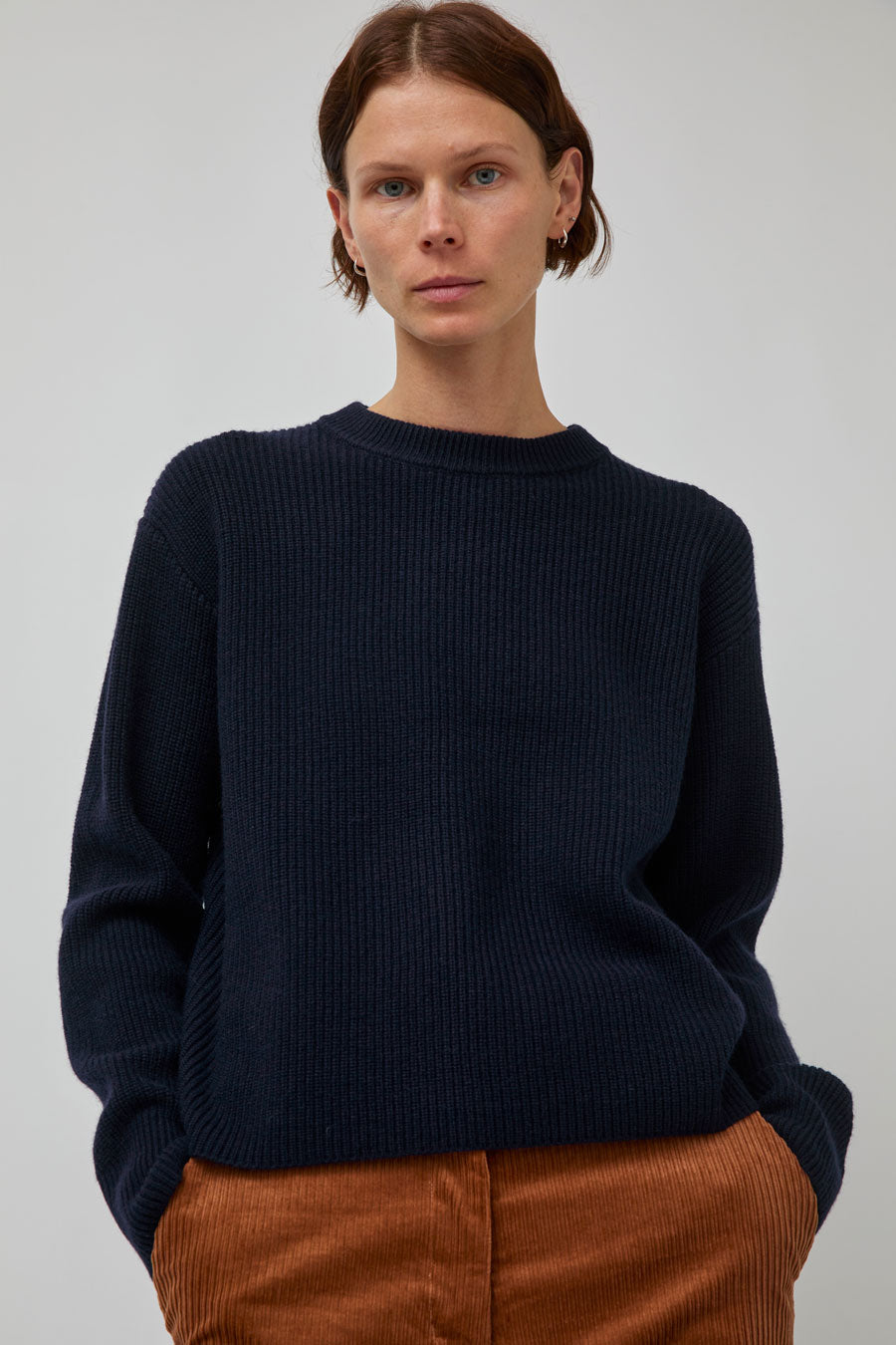 Rue De Tokyo Karli Crewneck Sweater in Navy