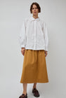 Rue De Tokyo Pen Skirt in Amber Brown Twill