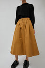 Rue De Tokyo Pen Skirt in Amber Brown Twill