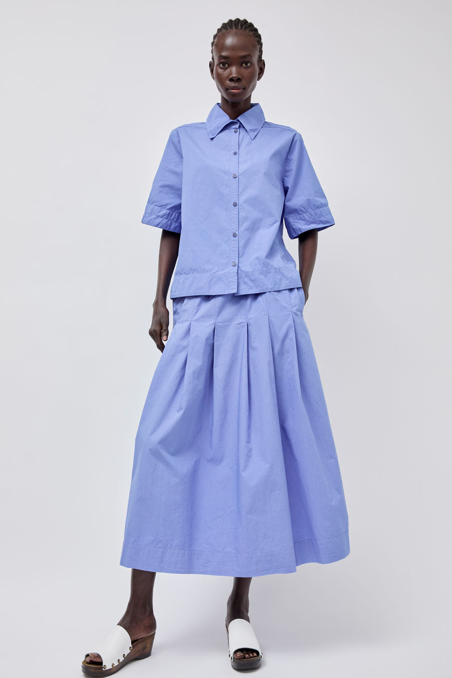 Rue De Tokyo Polly Skirt in Blue Bonnet