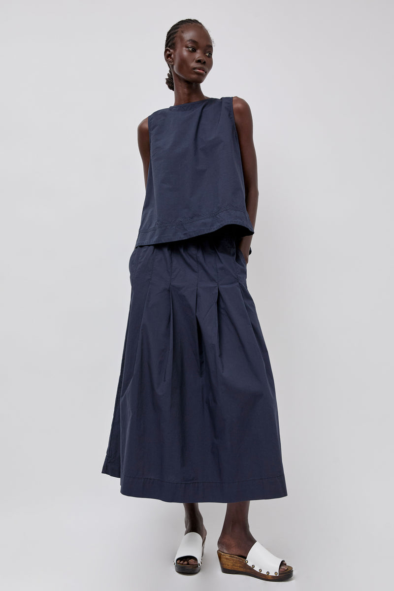 Rue De Tokyo Polly Skirt in Dark Navy