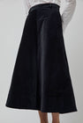 Rue De Tokyo Pryma Skirt in Ink Navy Corduroy