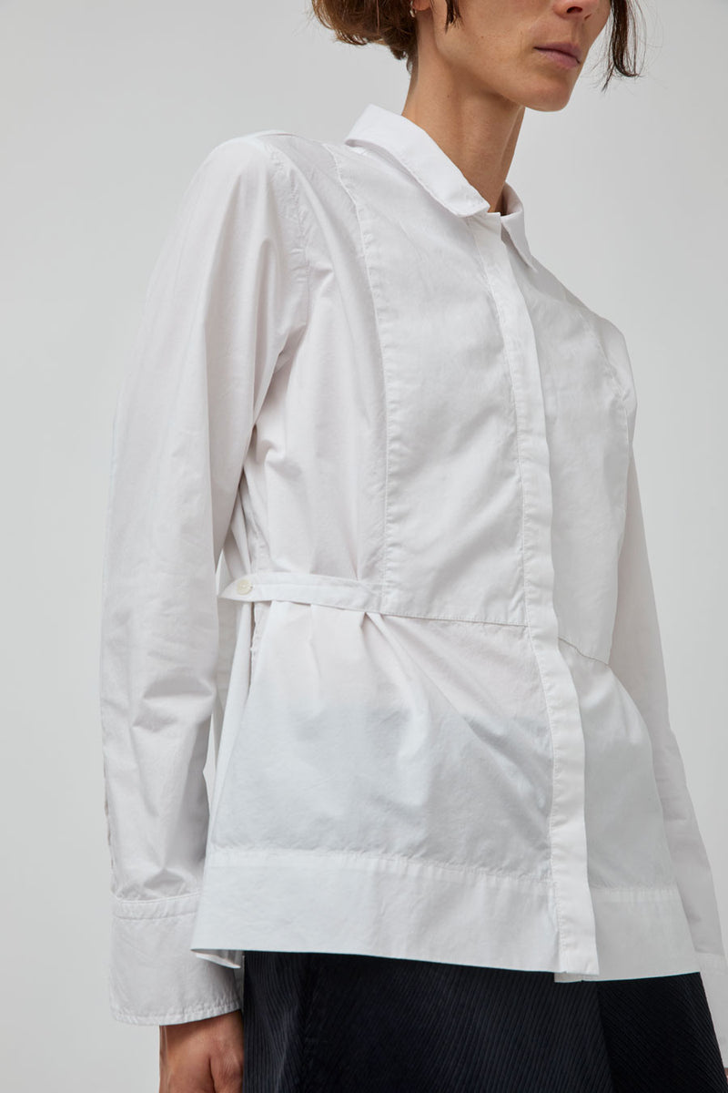 Rue De Tokyo Saloma Blouse in White Poplin