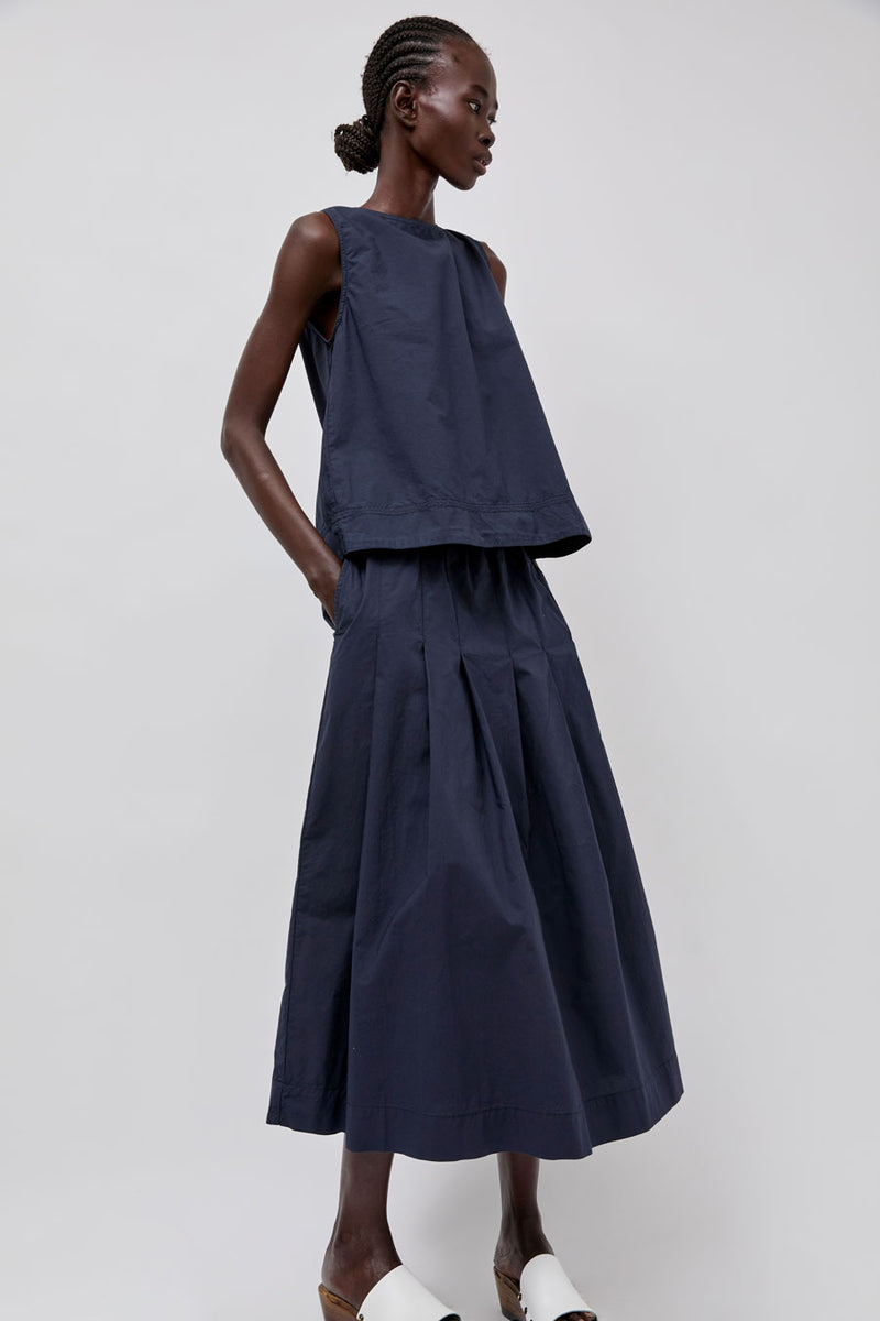 Rue De Tokyo Sharren Top in Dark Navy