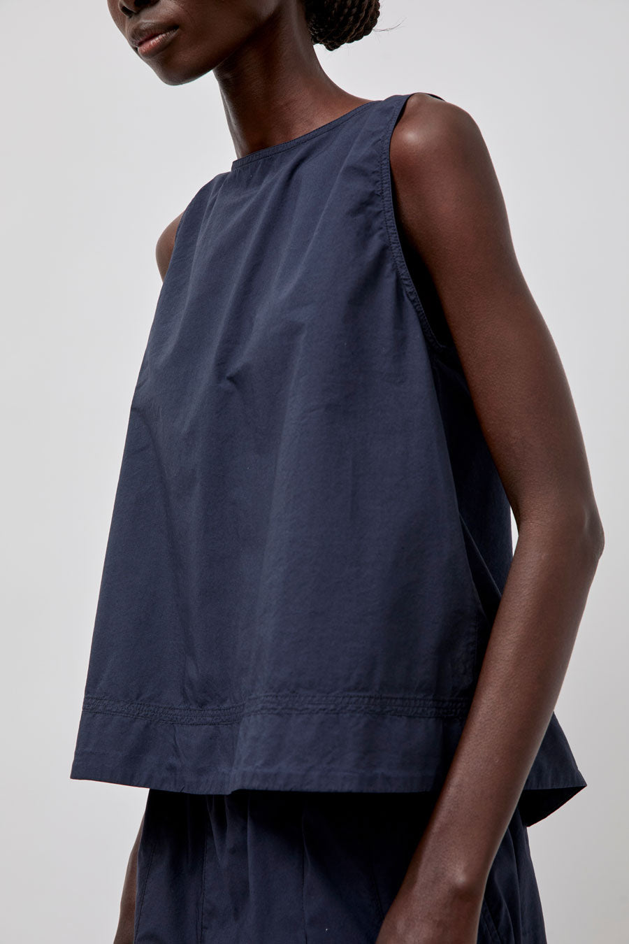 Rue De Tokyo Sharren Top in Dark Navy