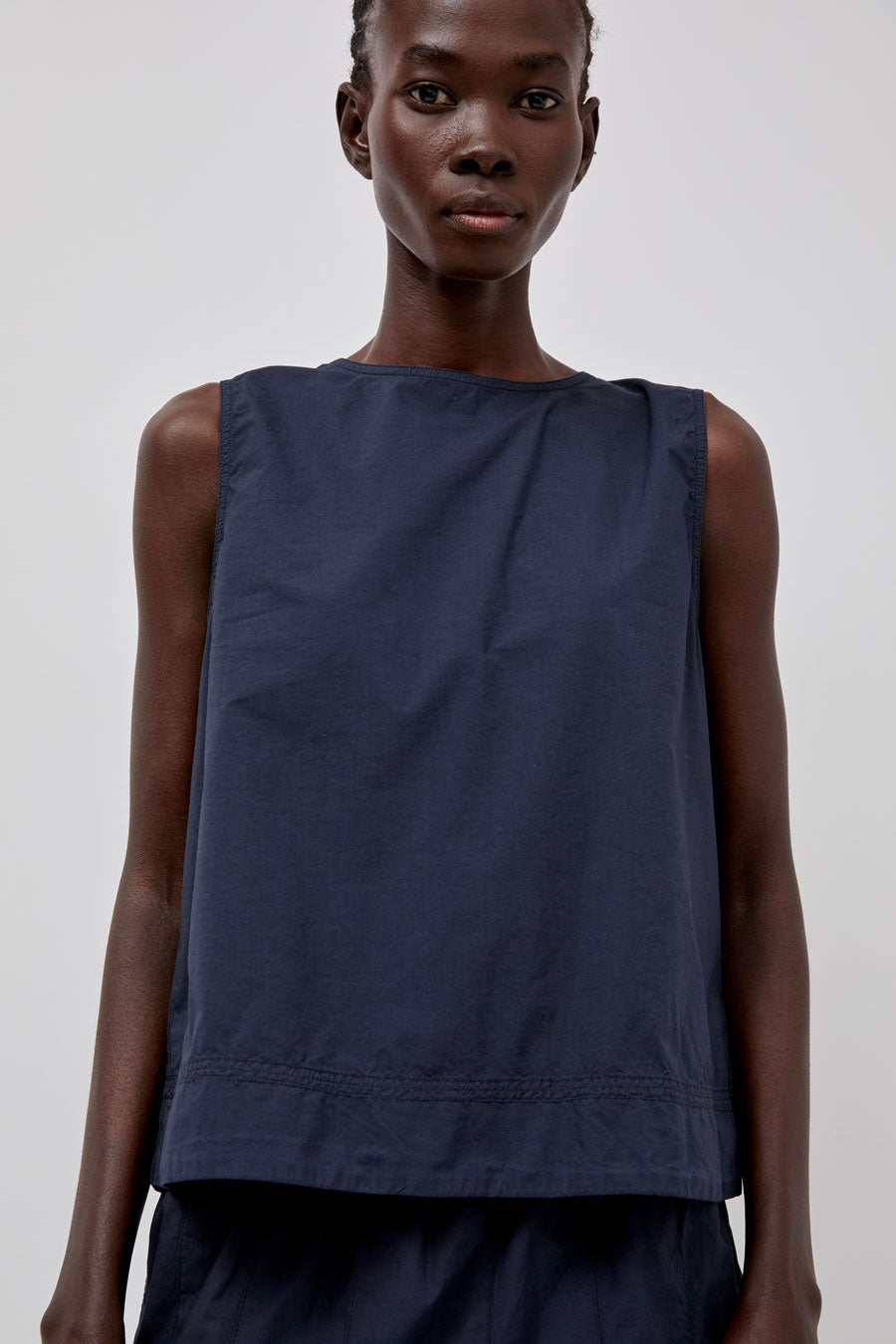 Rue De Tokyo Sharren Top in Dark Navy