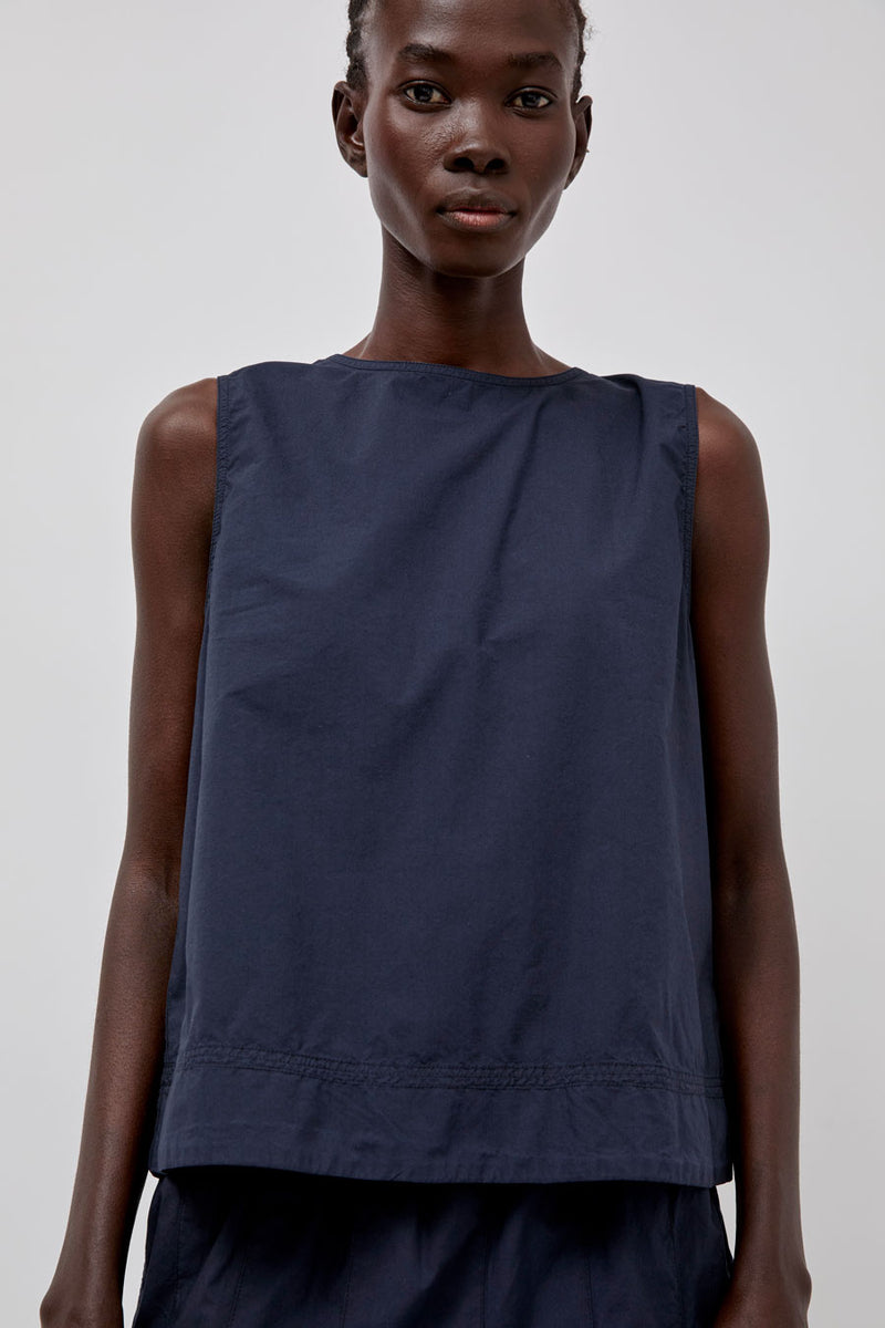 Rue De Tokyo Sharren Top in Dark Navy