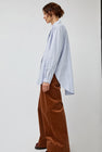 Rue De Tokyo Shelby Oxford Blouse in Light Blue
