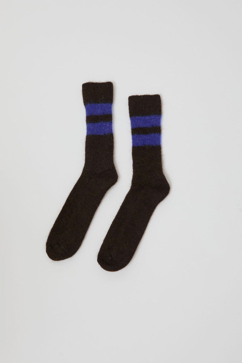 Rue Blanche Chausse Mohair Socks in Black