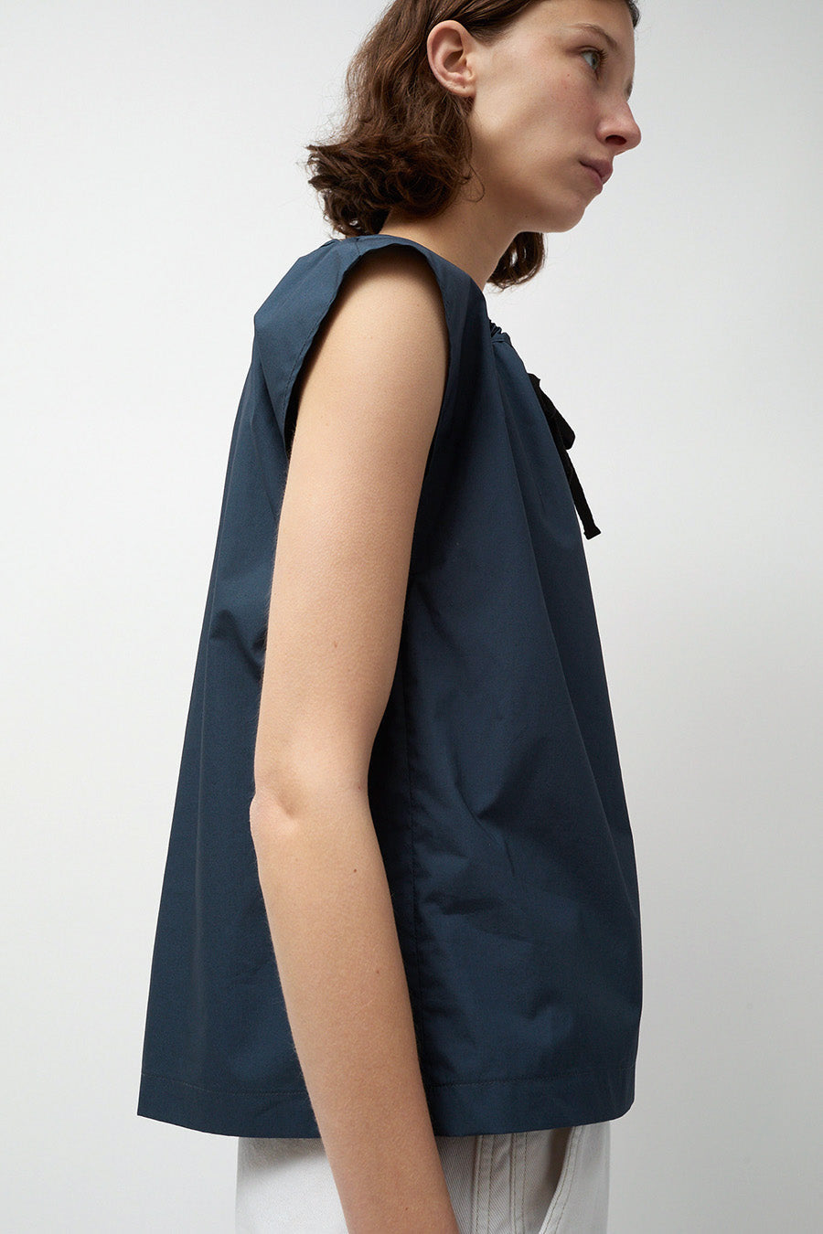 Rue Blanche Polo Top in Navy