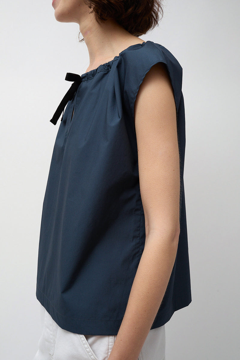 Rue Blanche Polo Top in Navy