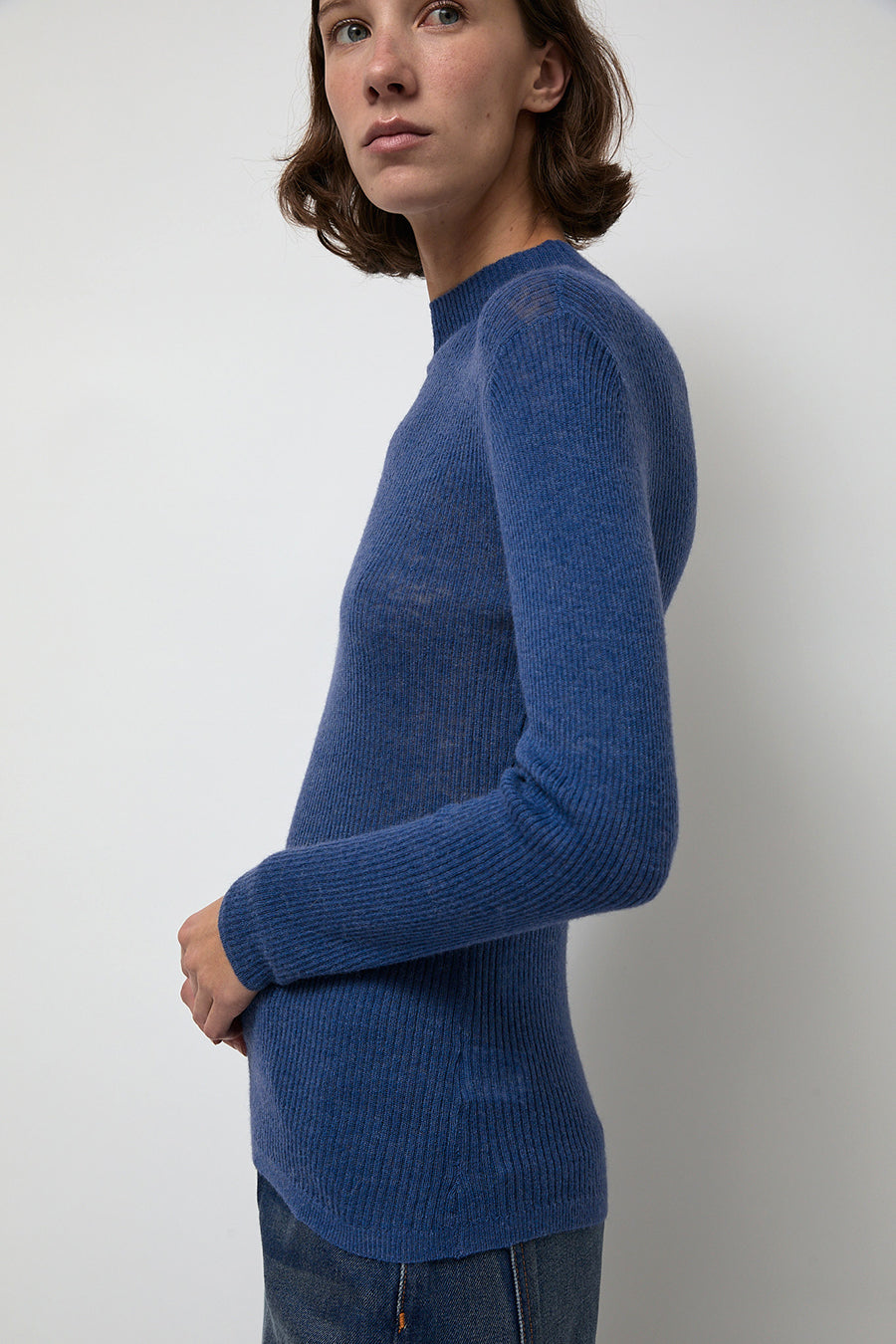 Rue Blanche Ribalpa Turtleneck in Blue