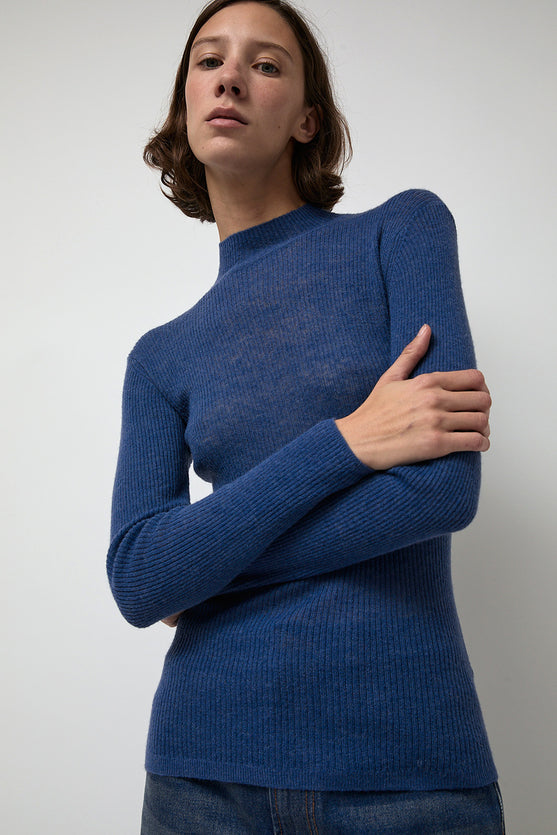 Rue Blanche Ribalpa Turtleneck in Blue