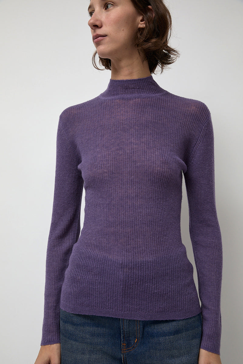 Rue Blanche Ribalpa Turtleneck in Lilac