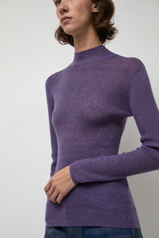 Rue Blanche Ribalpa Turtleneck in Lilac