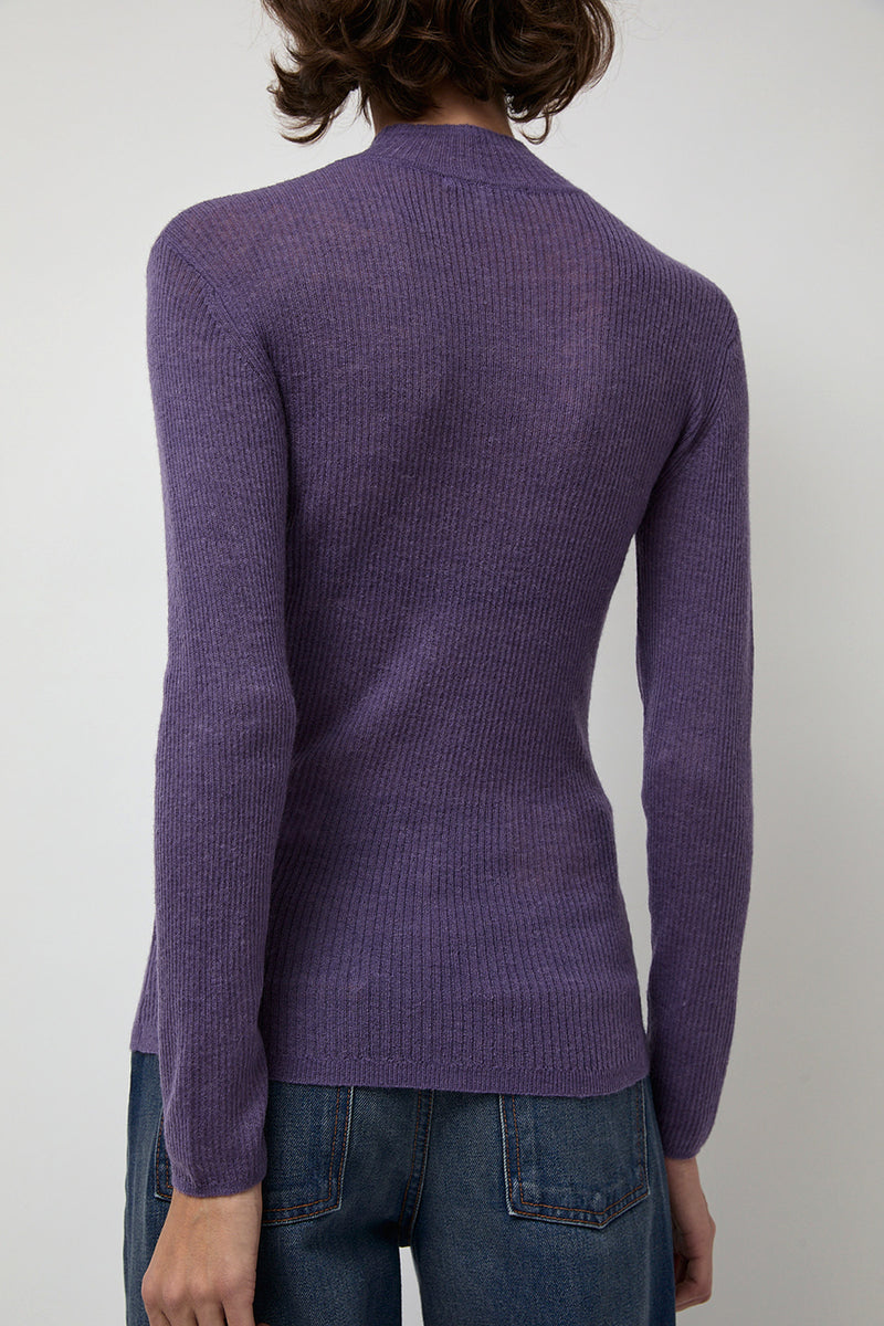 Rue Blanche Ribalpa Turtleneck in Lilac