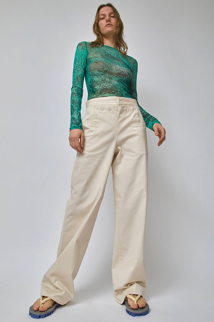 SERAPIS Sailor Pant in Rope Ivory