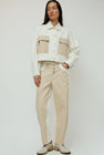 No.6 Eva Jacket in White and Stone