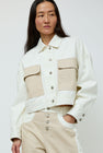 No.6 Eva Jacket in White and Stone