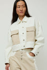 No.6 Eva Jacket in White and Stone