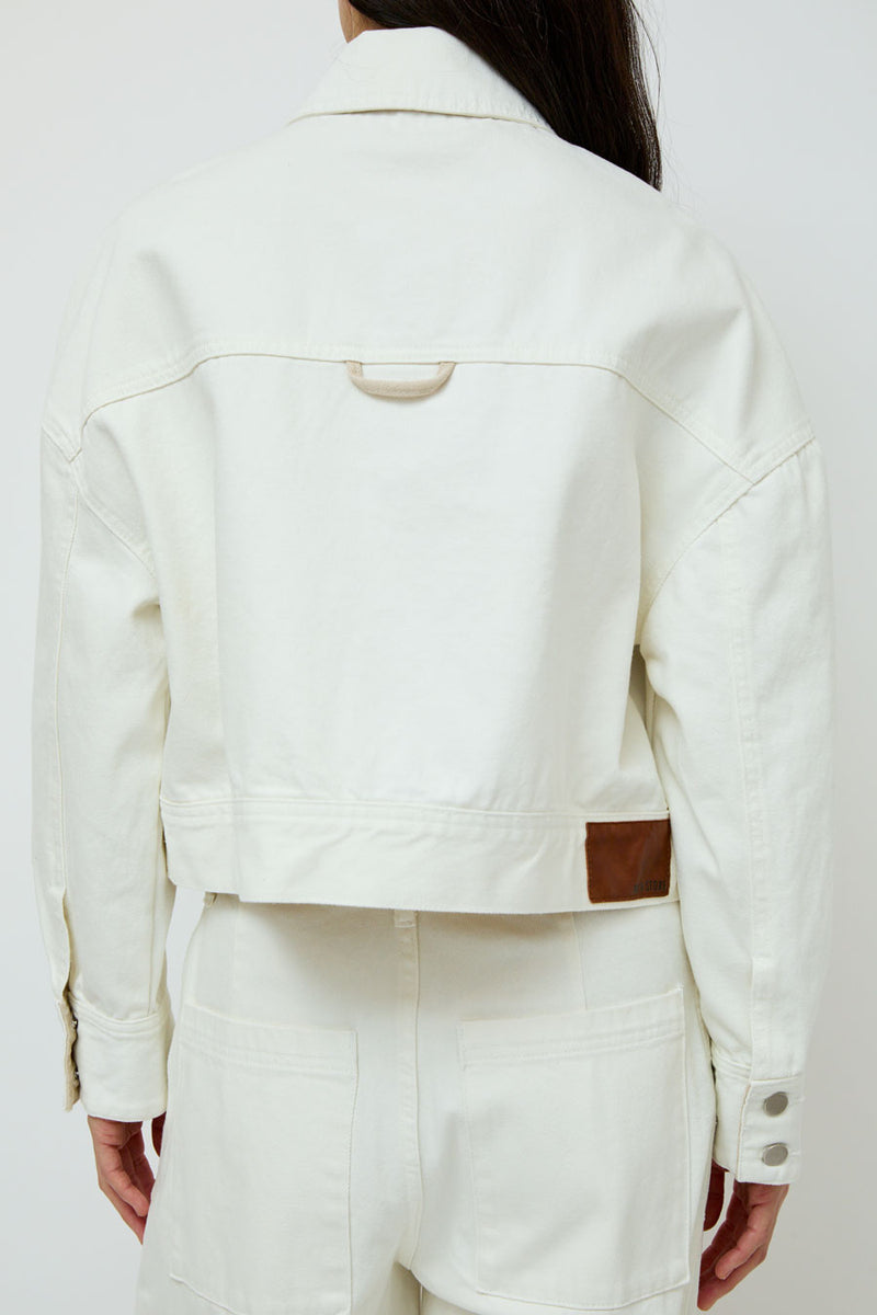 No.6 Eva Jacket in White and Stone