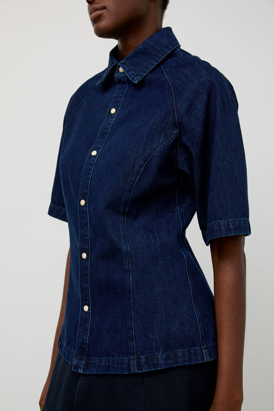 No.6 Memphis Top in Indigo