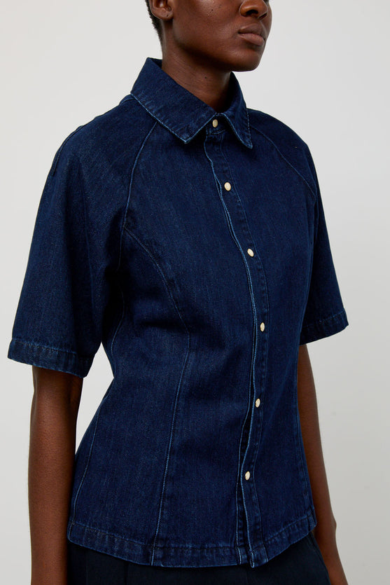 No.6 Memphis Top in Indigo