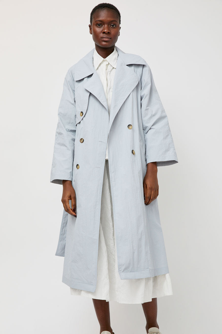 No.6 Peterman Trench Coat in Cloud