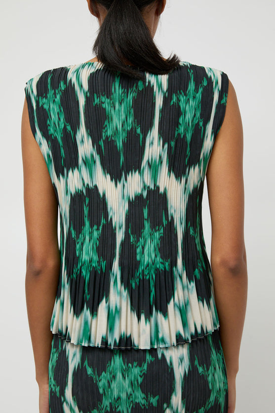 No.6 Rae Tank in Emerald Ikat