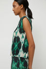 No.6 Rae Tank in Emerald Ikat