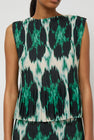 No.6 Rae Tank in Emerald Ikat