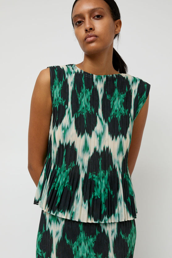 No.6 Rae Tank in Emerald Ikat