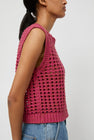 No.6 Reed Tank in Pink and Brown