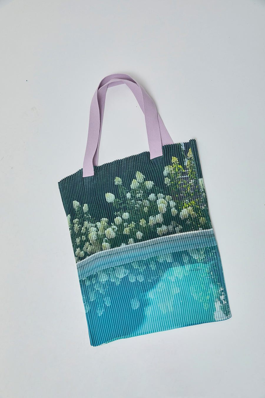 No.6 Pleated Tote Bag in Bellport Blue