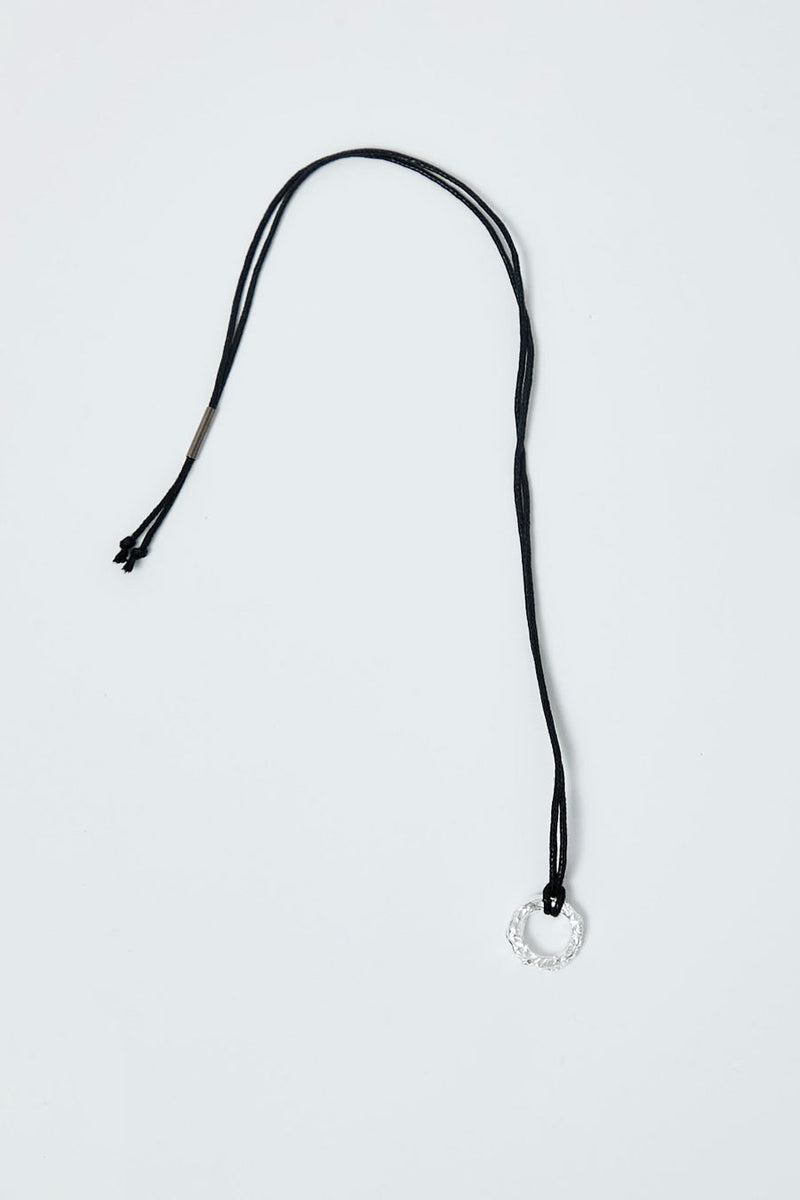 Saskia Diez Crushed Pendant in Black and Silver