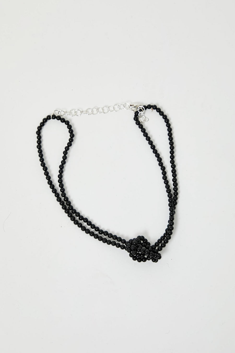 Saskia Diez Dark Season Knot Necklace in Black