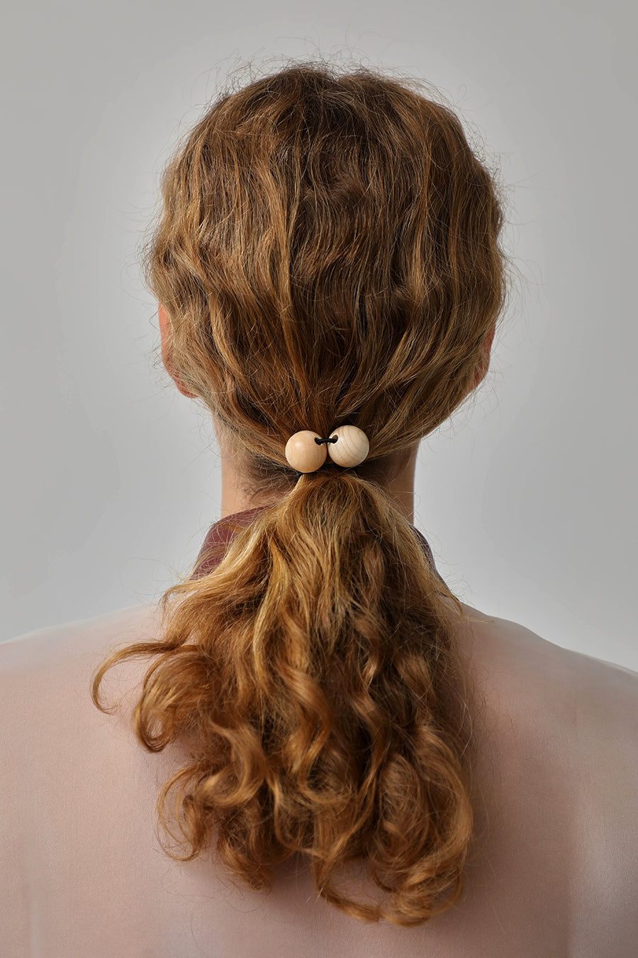 Saskia Diez Wood Hair Tie in Natural