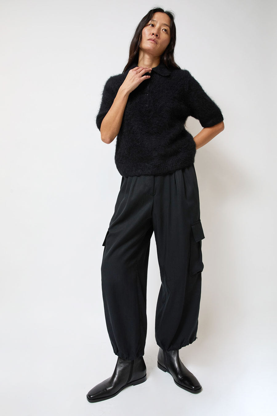 Sayaka Davis Balloon Joggers in Black