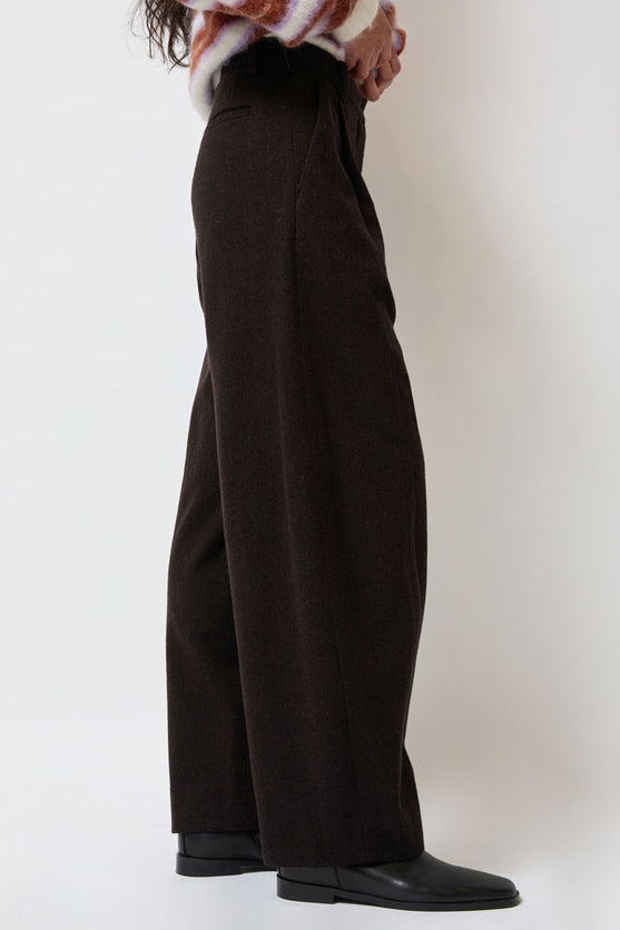 Maximilian Davis tailored trousersサイズ:S Sayaka Davis Cacao Trousers in Dark Brown – No.6 Store