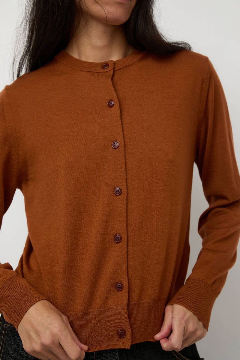Sayaka Davis Compact Cardigan in Caramel