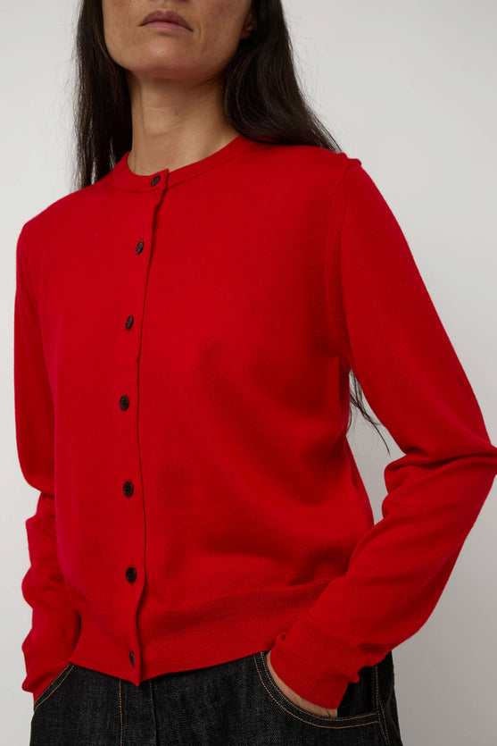 Sayaka Davis Compact Cardigan in Red