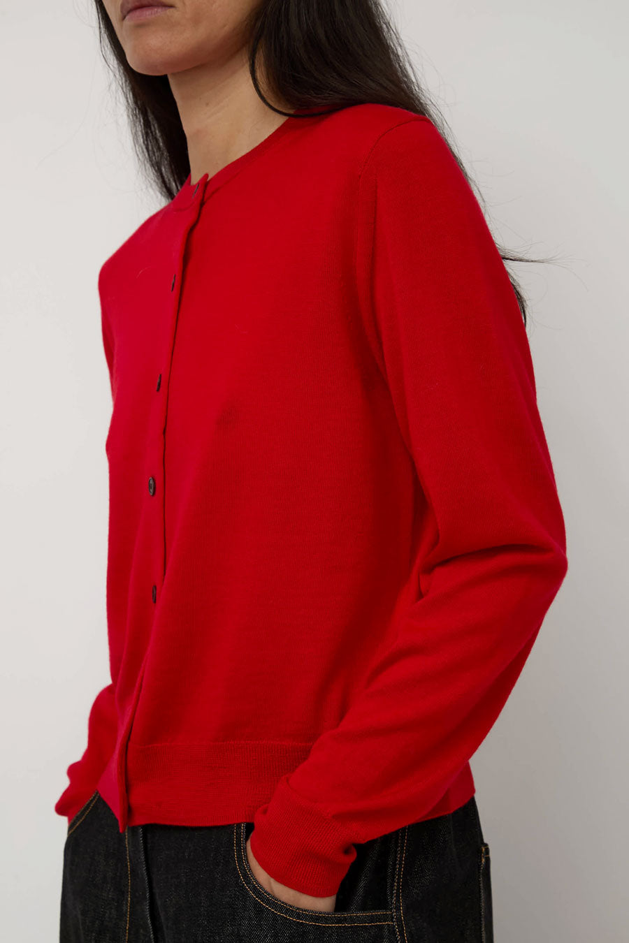 Sayaka Davis Compact Cardigan in Red