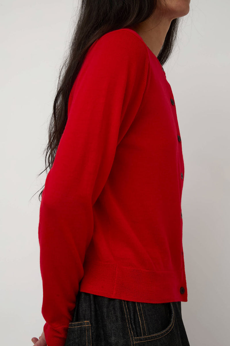 Sayaka Davis Compact Cardigan in Red