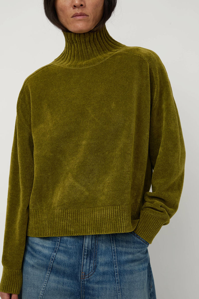 Sayaka Davis Highneck Sweater in Pickle