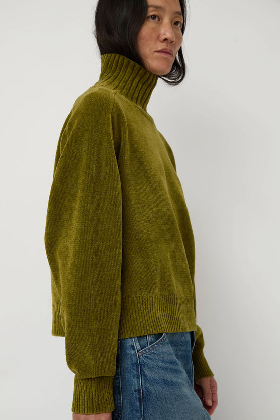 Sayaka Davis Highneck Sweater in Pickle